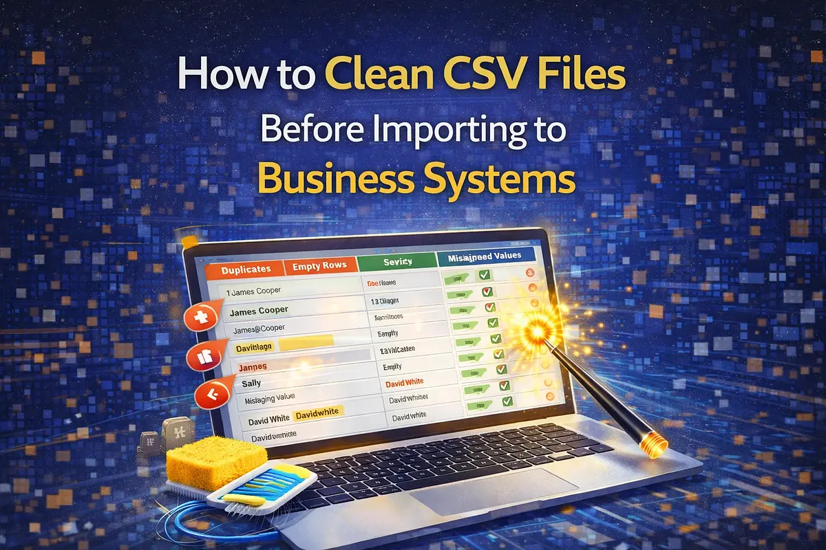 How to Clean CSV Files Before Importing to Business Systems