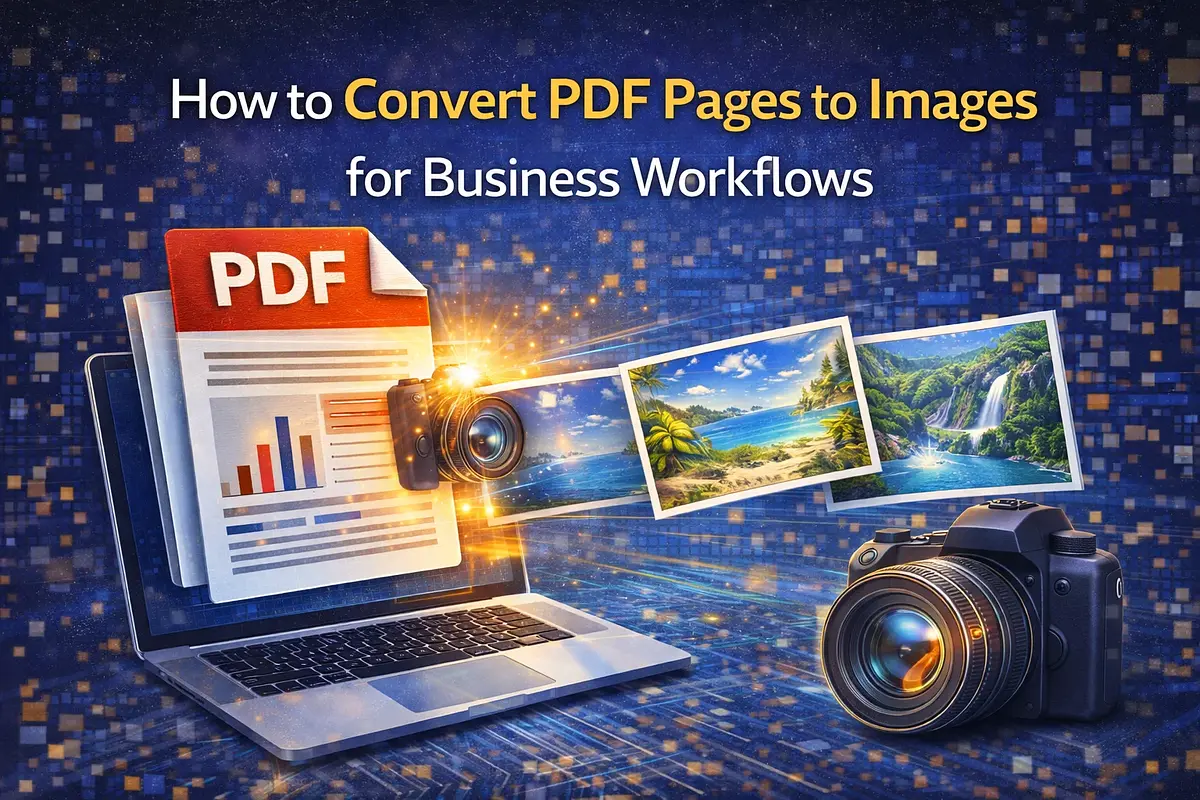 How to Convert PDF Pages to Images for Business Workflows